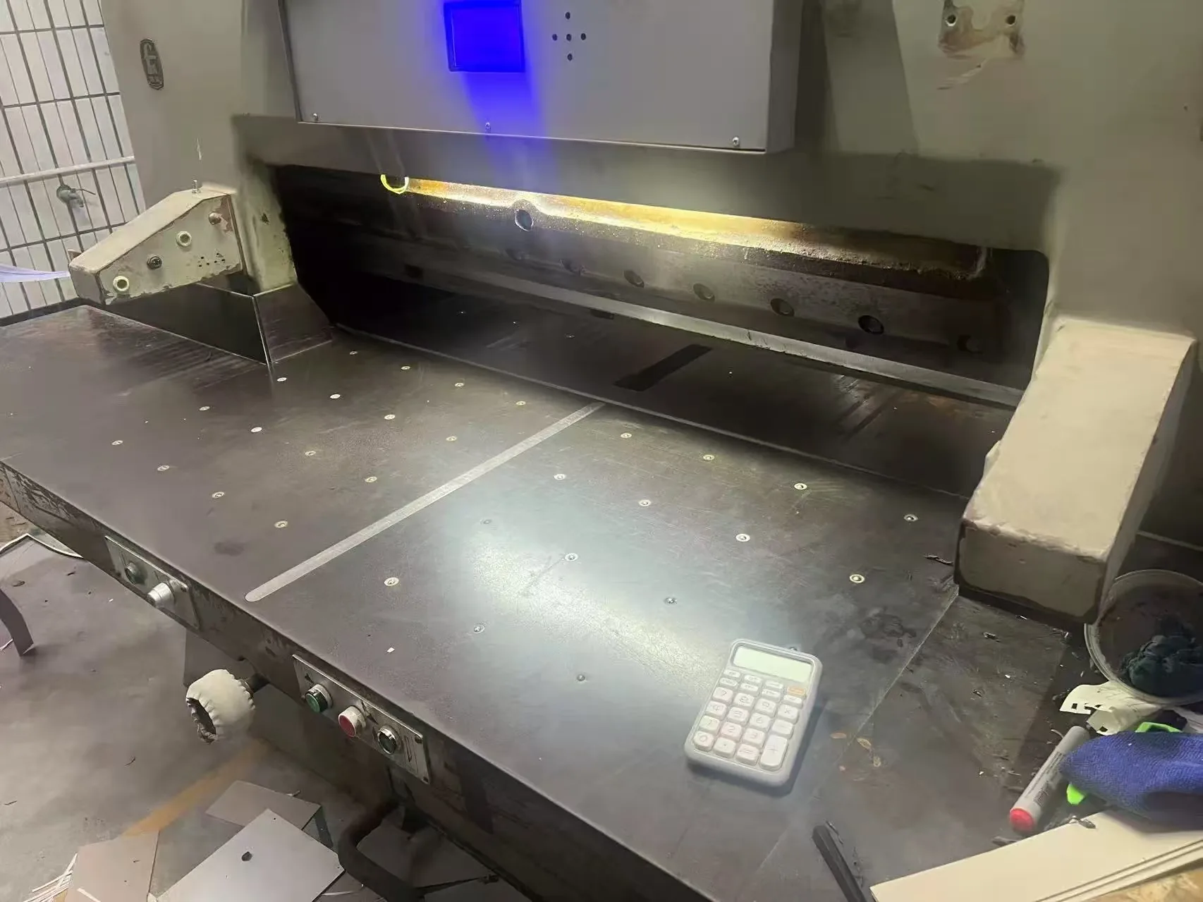 Factory production line and work area